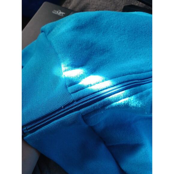 VINTAGE 80s Nike Blue Tag Full Zip Up Sweatshirt Jacket Size XL - Picture 10 of 12